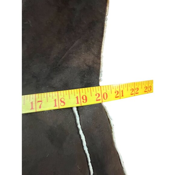 Marvin Richard’s Shearling Jacket In Coffee Brown Size Large - Picture 7 of 11